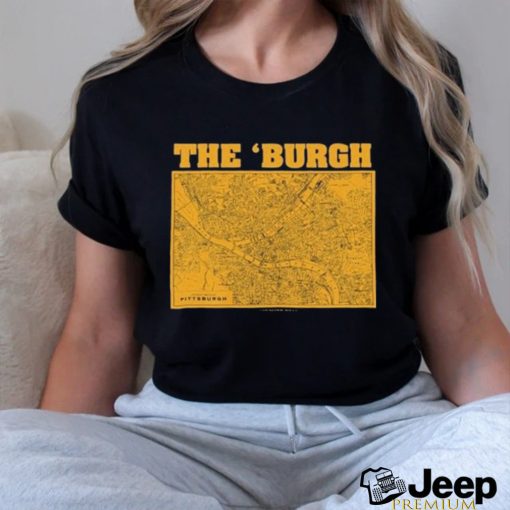 Pittsburgh The ‘Burgh Retro Map shirt