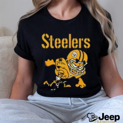 Pittsburgh steelers garfield cat grumpy football player shirt