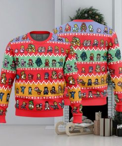 Pixel Smash Super Smash Bros Ugly Christmas Sweater