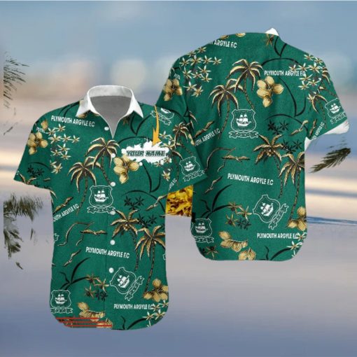 Plymouth Argyle F.C Hawaiian Shirt Custom Name Trending For Men Women Gift Summer