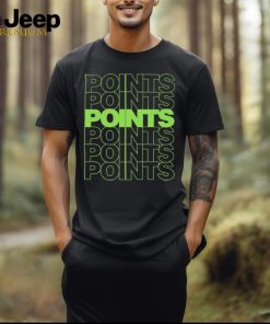 Points Points Points Green t shirt