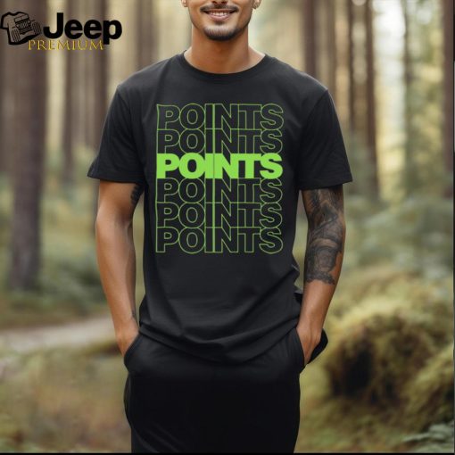 Points Points Points Green t shirt