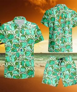 Pokemon Bulbasaur Hawaiian Shirt And Short