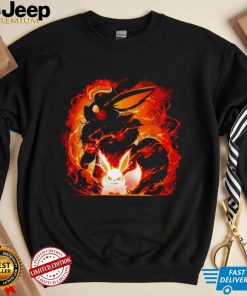 Pokemon Flareon fox fire evolution shirt