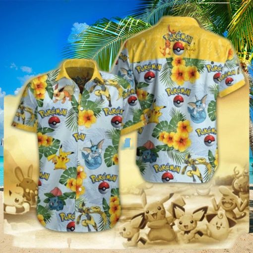 Pokemon Hawaiian Shirt For Summer Holiday