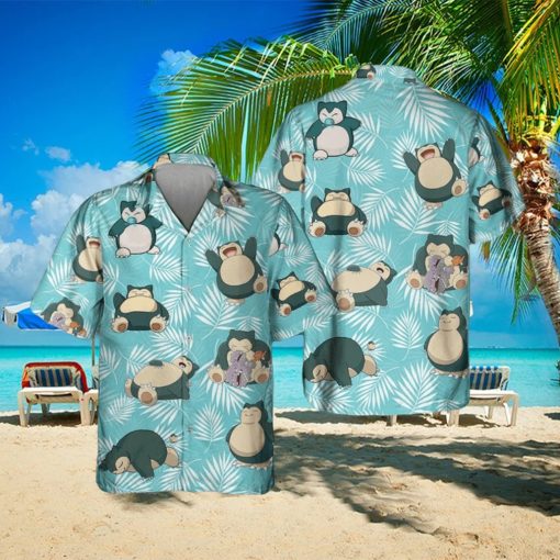 Pokemon Snorlax Hawaiian Shirts And Short Summer Beach Set