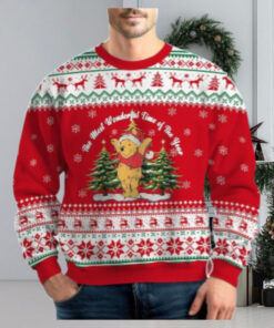 Pooh Bear Ugly Christmas Sweater