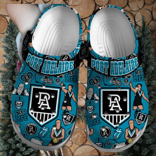 Port Adelaide Power AFL Sport Crocs Crocband Clogs Shoes Comfortable For Men Women and Kids – Footwearelite Exclusive