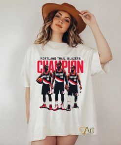 Portland Trail Blazers champion basketball cartoon shirt