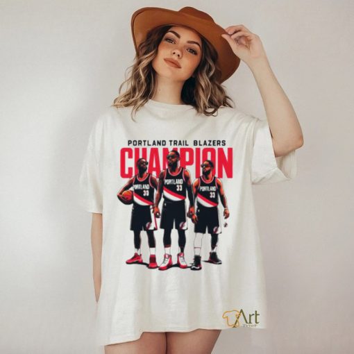 Portland Trail Blazers champion basketball cartoon shirt