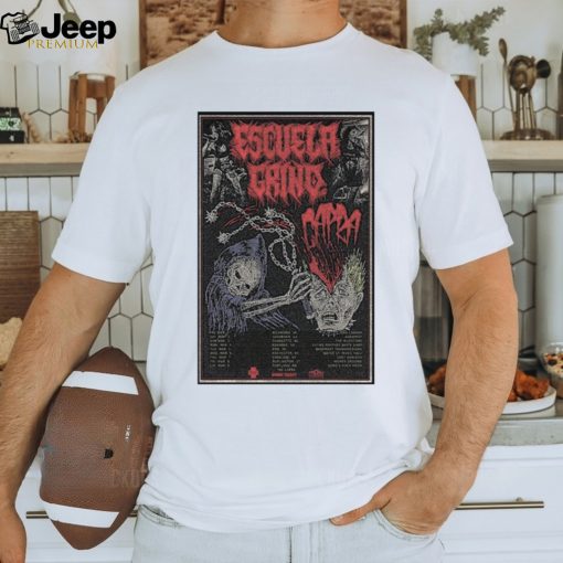 Poster Escuela Grind Fall Tour 2024 t shirt