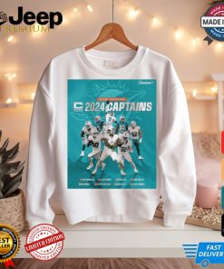 Poster Miami Dolphins 2024 Captains Tyreek Hill, Jalen Ramsey t shirt