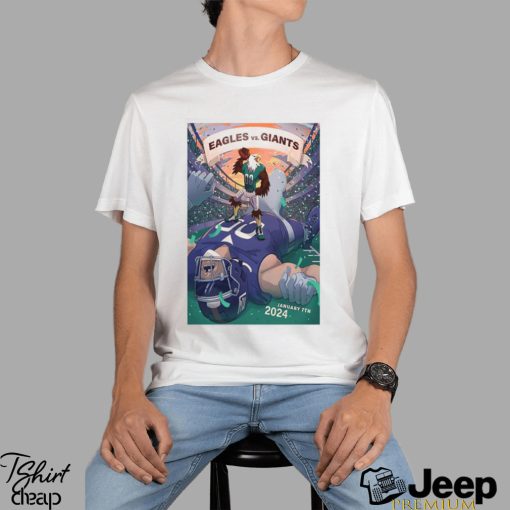 Poster Philadelphia Eagles vs Giants Gameday January 7, 2024 Shirt