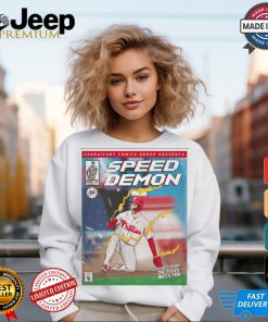 Poster Philadelphia Phillies MLB Dsariyart Comics Group Presents Speed Demon t shirt