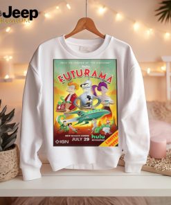 Poster for season 12 of futurama premiering july 29th 2024 home decor poster shirt