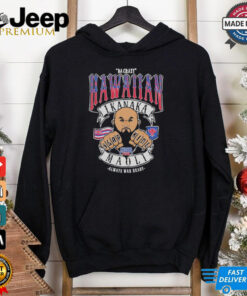 Power Slap HeadRush Da Crazy Hawaiian T-shirt featuring a bold and energetic design with graphics inspired by the Power Slap league and Da Crazy Hawaiian, capturing the intensity and excitement of slap fighting with a unique Hawaiian twist.