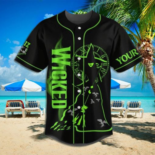 wicked  defying  gravity  custom  baseball  jersey