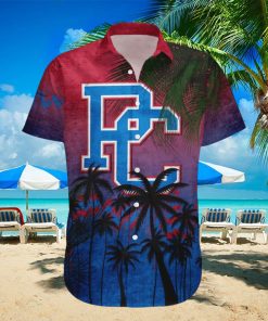 Presbyterian Blue Hose Hawaiian Shirt Summer Gift Coconut Tree Tropical Grunge Pattern For NCAA Fans