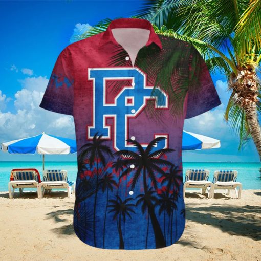 Presbyterian Blue Hose Hawaiian Shirt Summer Gift Coconut Tree Tropical Grunge Pattern For NCAA Fans