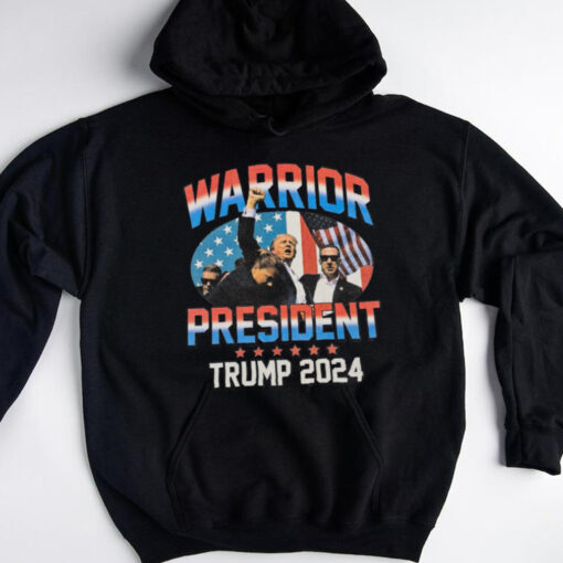 President Donald Trump WARRIOR PRESIDENT FIGHT FOR AMERICA Rally Shooting Shirt