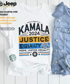 Presidential Kamala 2024 hope justice equality shirt