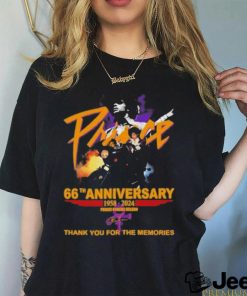 Prince Rogers Nelson 66th Thank You For The Memories Signature T Shirt