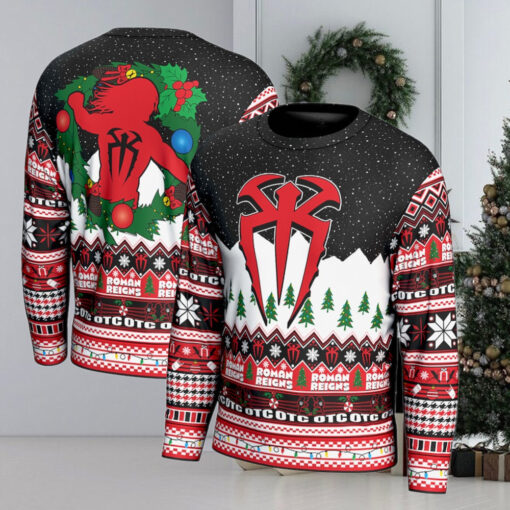 ProSphere Black Roman Reigns Holiday Sweater