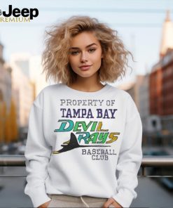 Property Of Tampa Bay Devil Rays Baseball Club T shirt