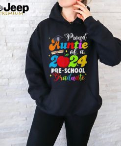 Proud Auntie Of A Class Of 2024 Pre School Graduate T Shirt