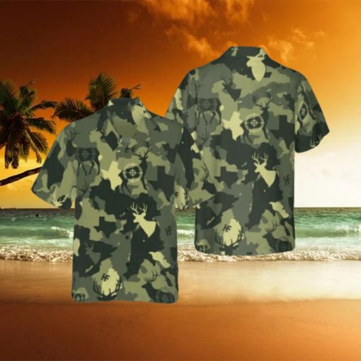 Proud Texas Camouflage Deer Hunting Camo Hawaiian Shirt