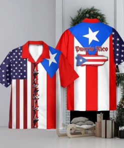 Puerto Rico Flag 3D Hawaiian Shirt Holiday Gift