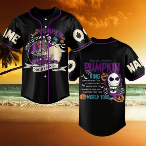 Pumpkin World Tour 2024 Custom Baseball Jersey