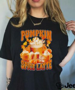 Pumpkin spice latte retro vintage shirt