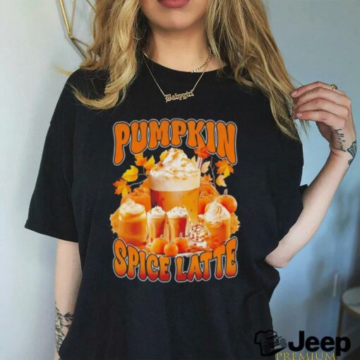 Pumpkin spice latte retro vintage shirt