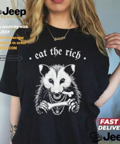 Punk With A Camera Eat The Rich Possum Anti Fascist Shirt