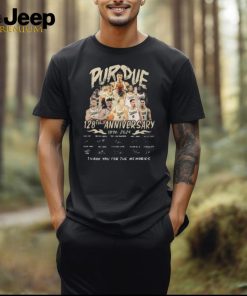 Purdue Boilermakers 128th Anniversary 1896 2024 Thank You For The Memories T Shirt