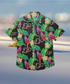 Purdue Boilermakers Floral Hawaiian Shirt