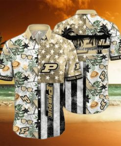 Purdue Boilermakers NCAA3 Flower Hawaii Shirt And Tshirt For Fans, Summer Football Shirts NA49817