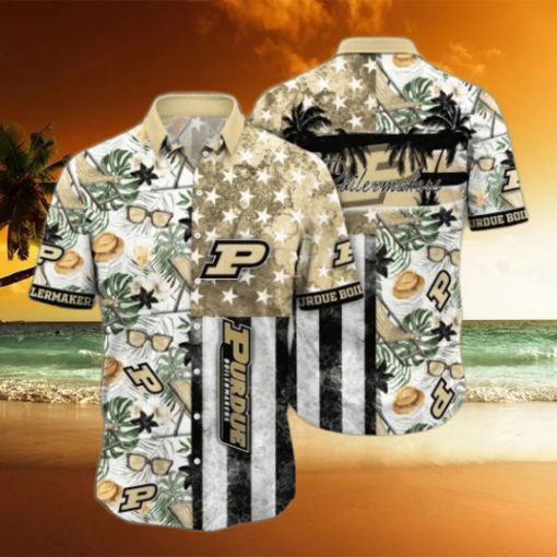 Purdue Boilermakers NCAA3 Flower Hawaii Shirt And Tshirt For Fans, Summer Football Shirts NA49817