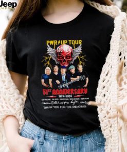 Pwr Up Tour ACDC 51st anniversary 1973 2024 thank you for the memories shirt