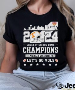 Quality Tennessee Football Skyline 2024 Cheez It Citrus Bowl Champions Let’s Go Vols Unisex T Shirt