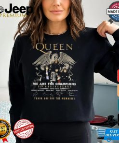 Queen We Are The Champions 55th Anniversary 1970 2025 Thank You For The Memories T Shirt