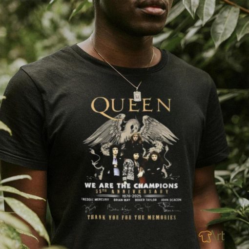 Queen We Are The Champions 55th Anniversary Thank You For The Memories T Shirt