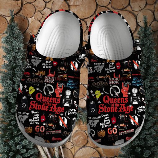 Queens of the Stone Age Music Crocs Crocband Clogs Shoes Comfortable For Men Women and Kids – Footwearelite Exclusive