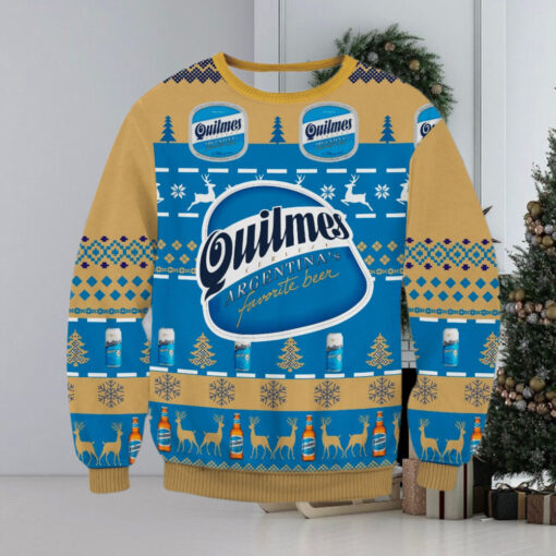 Quilmes Argentina Beer 3D Christmas Ugly Sweater