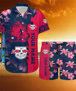 RB Leipzig Tropical Combo Hawaiian Shirt And Shorts Personalized Name For Fans