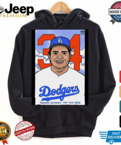 RIP Fernando Valenzuela LA Dodgers 1960 2024 QEPD Cartoon t shirt