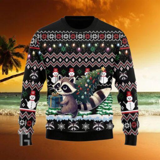 Raccoon Ugly Christmas Sweater