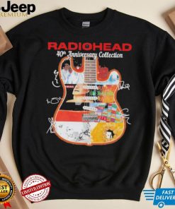 Radiohead 40th anniversary collection guitar signatures shirt