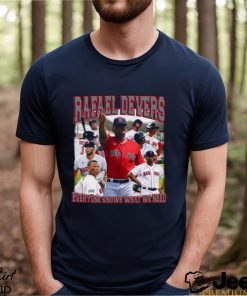 Rafael Devers everyone knows what we need vintage bootleg shirt